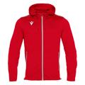 Freyr Hoody Full Zip Top RED 5XL Overtrekksjakke - Unisex